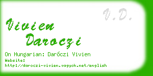 vivien daroczi business card